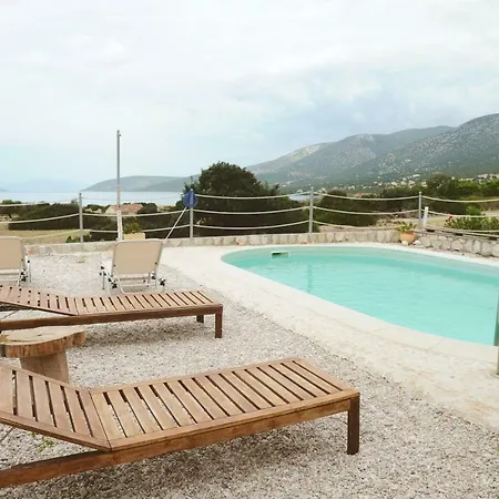 Mary's With An Amazing Sea & Sunset View, Swimming Pool 别墅 Koilás